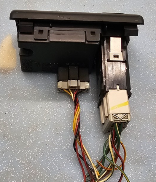🔥98-02 Honda Accord Center Dash Clock Hazard Switch Board Digital Button Black