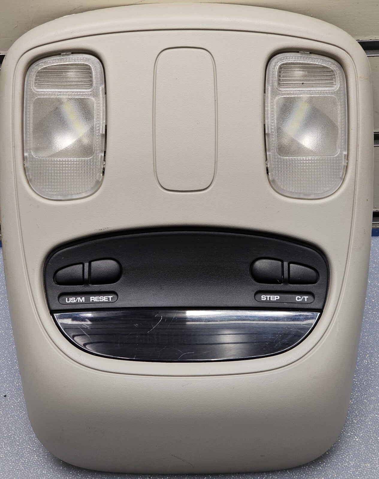 🔥02-05 Dodge RAM Overhead Console DOME Light Roof🔴Digital Compass GRAY 05