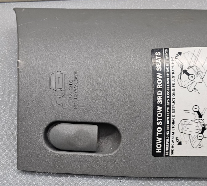 🔥01-07 Caravan Town Country Rear Jack Cover Glove Box Storage Compartment Gray