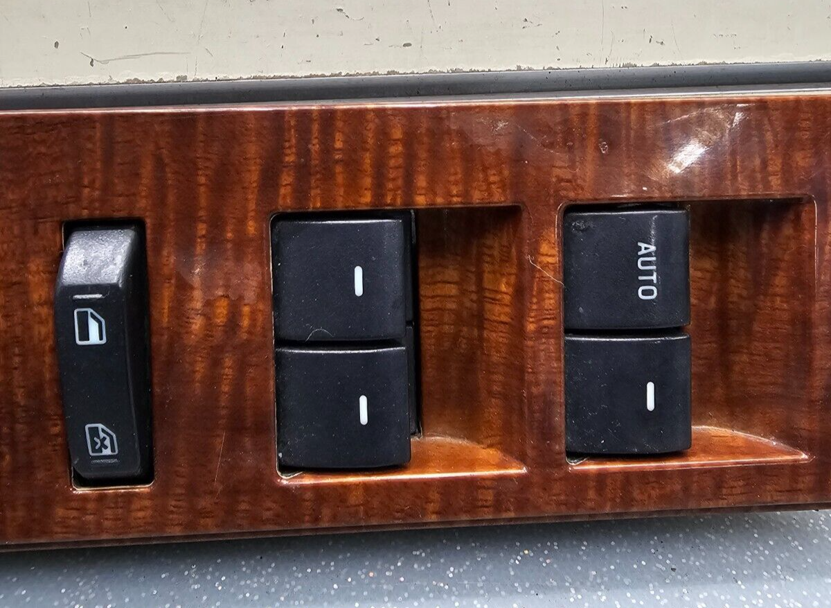🔥06-10 EXPLORER MOUNTAINEER FRONT LEFT DRIVER MASTER WINDOW LOCK SWITCH WOOD
