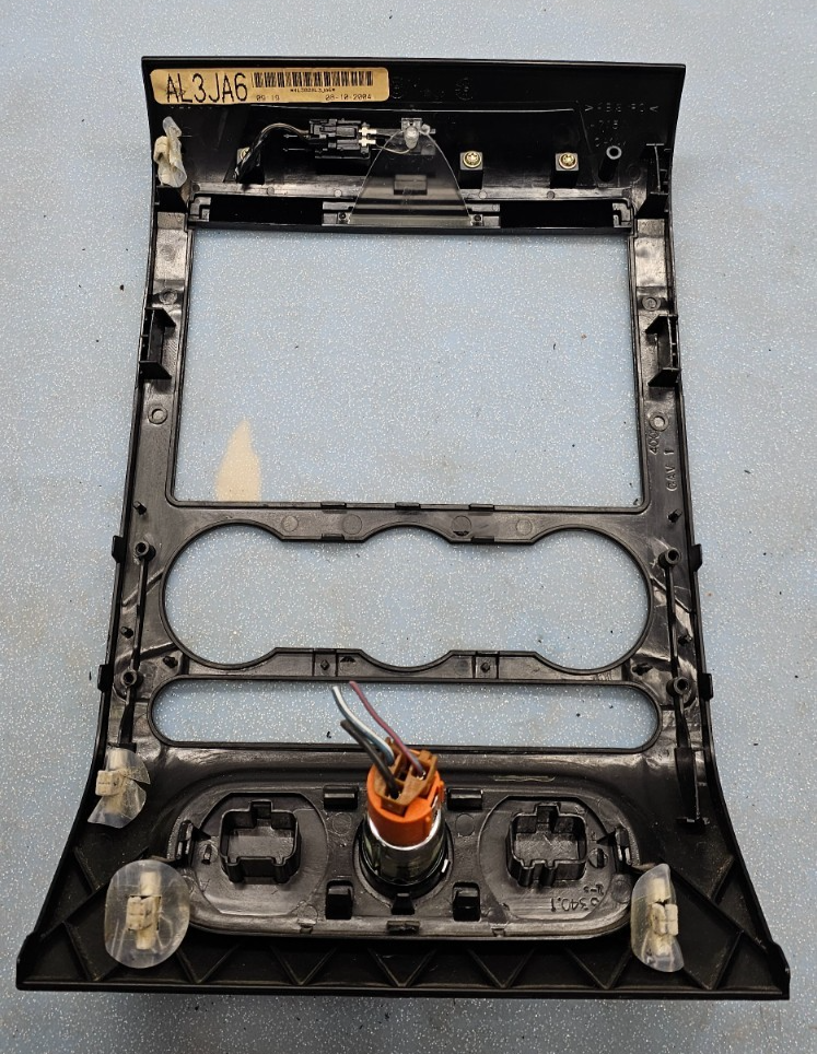 🔥04-08 Ford F150 Dash AM FM Radio Stereo Display Climate Bezel Trim Panel Black