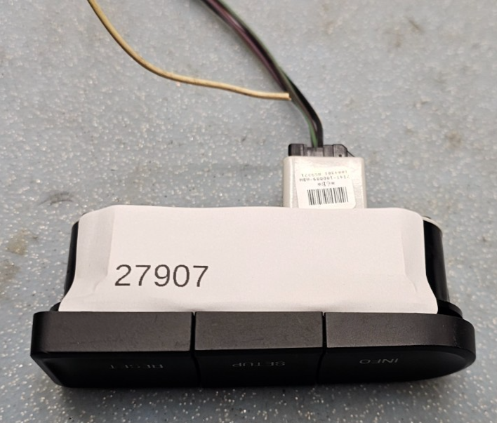 🔥07-10 Ford Edge Dash Driver Info Display Setup Switch Button Assembly Black
