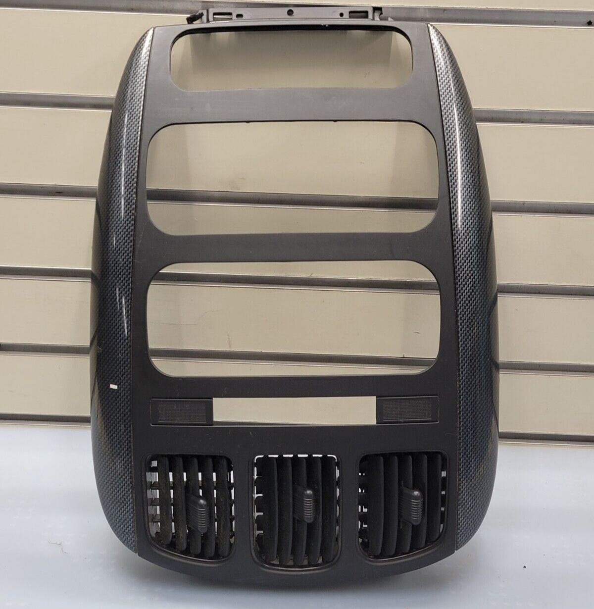 🔥01-07 Dodge Caravan Town & Country dash radio climate TRIM bezel carbon fiber