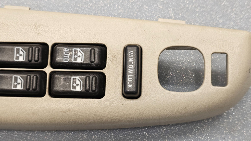 🔥99-02 Silverado SIERRA 4 Door Left DRIVER Master Power Window Switch Tan WS4