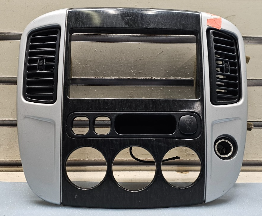 🔥2001-2007 FORD ESCAPE CENTER DASH RADIO A/C CLIMATE TRIM BEZEL SILVER OEM