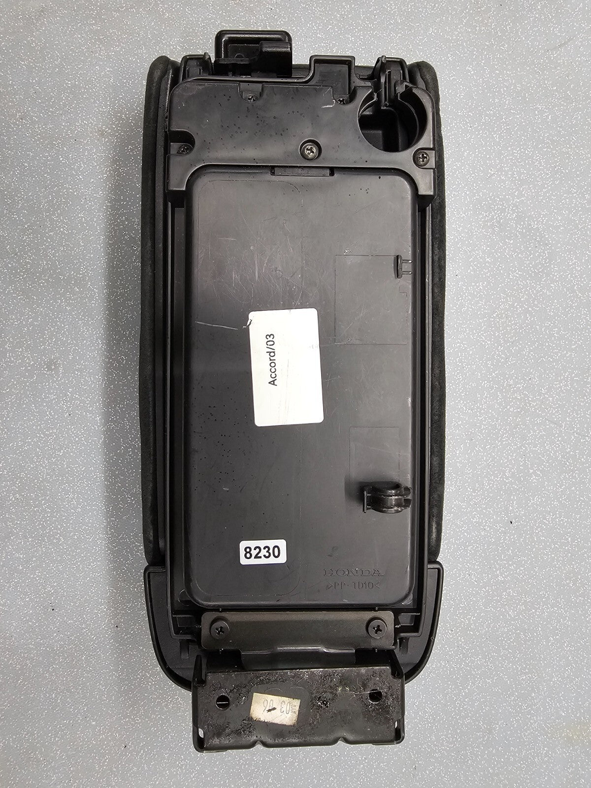 🔥03-07 ACCORD Acura TSX Center Console Armrest Storage Lid CLOTH BLACK L22