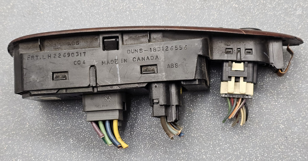🔥04-07 MALIBU LEFT DRIVER MASTER POWER WINDOW DOOR CONTROL SWITCH ASSEMBLY WOOD