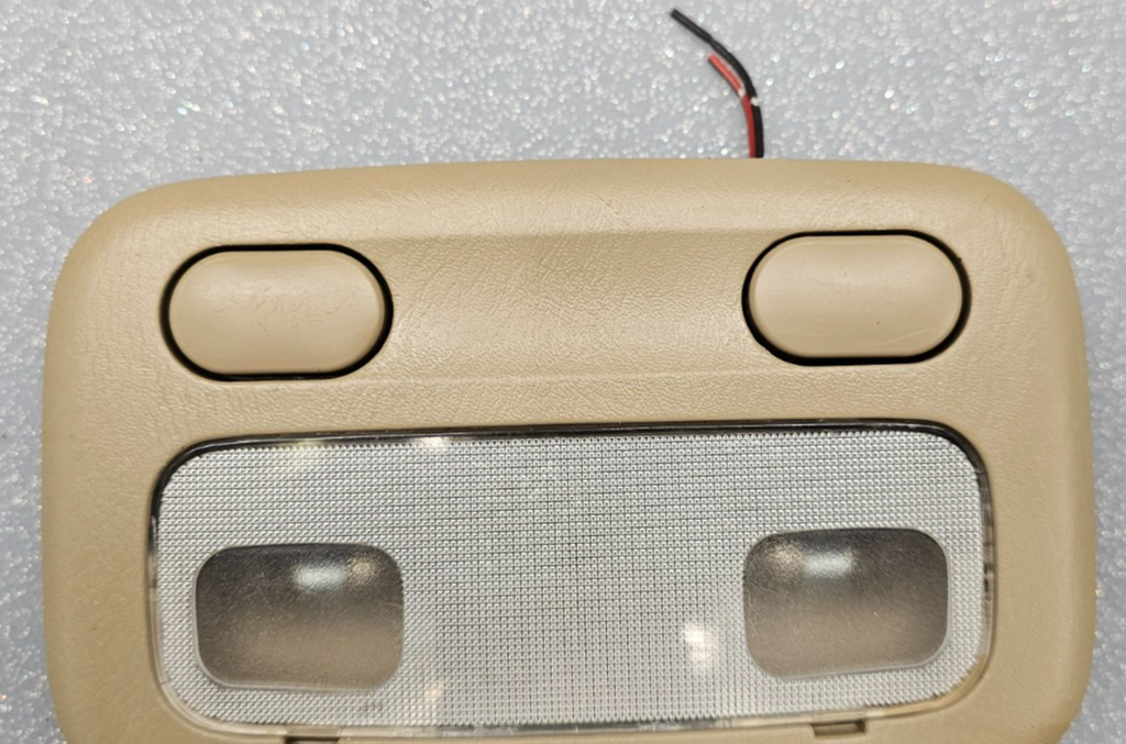 🔥95-99 Nissan Maxima Overhead Console Dome Map Light Lamp Storage Assembly Tan
