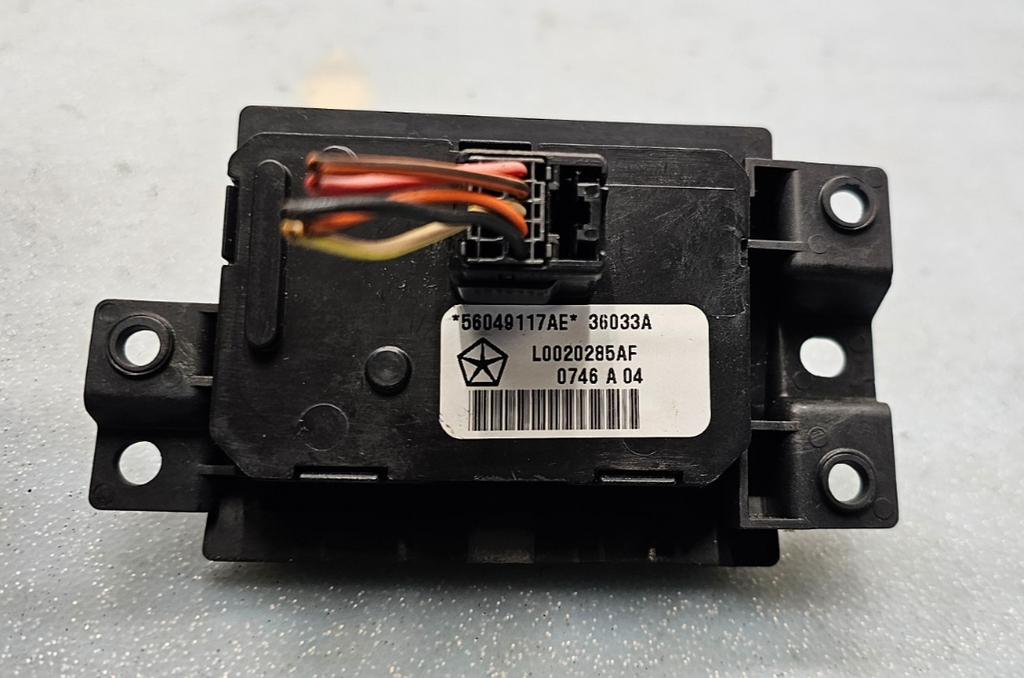 🔥04-09 Durango Chrysler Aspen AUTO headlight switch dimmer button fog Black