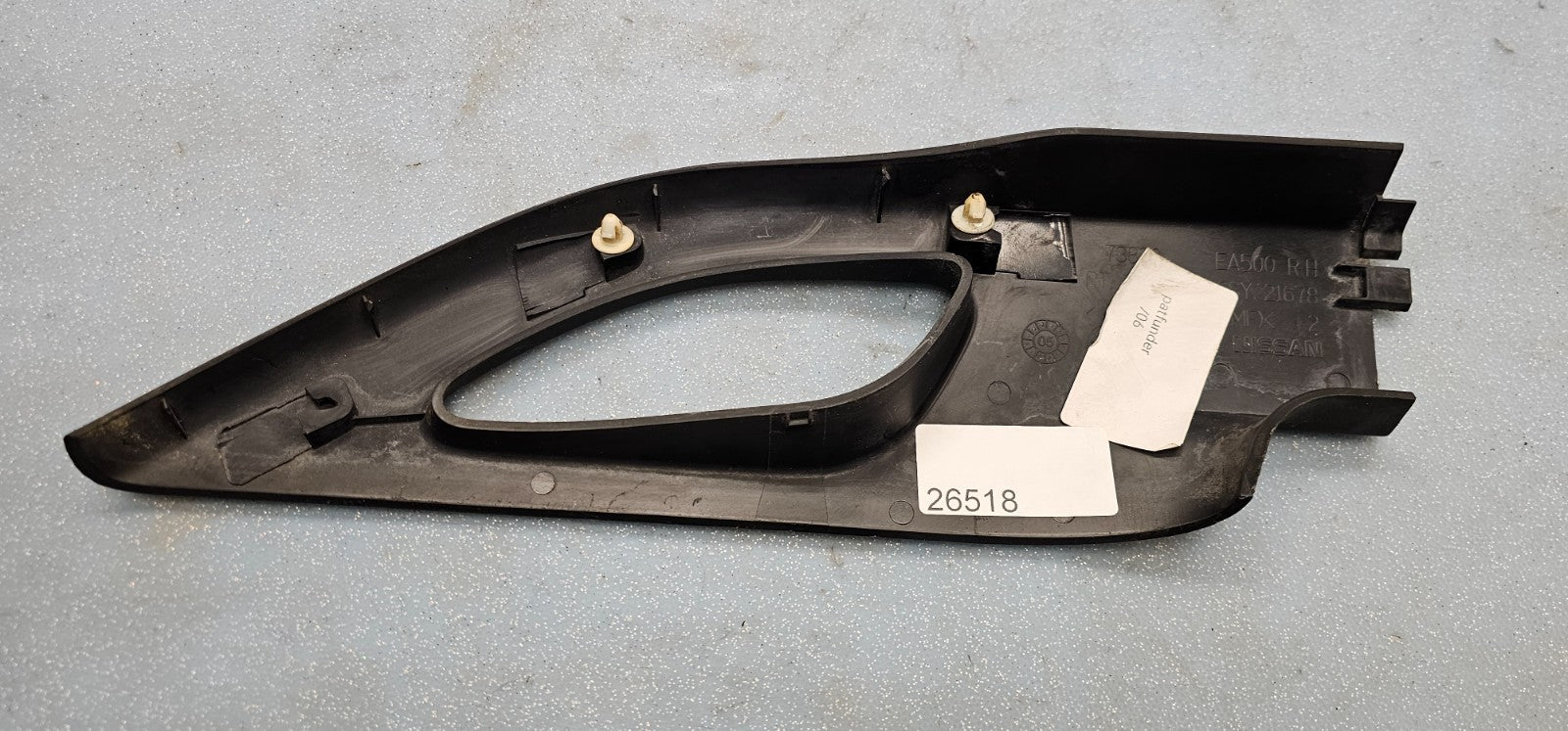 🔥05-12 Nissan Pathfinder N50 Roof Rack RH Passenger Front End Cap Cover Black