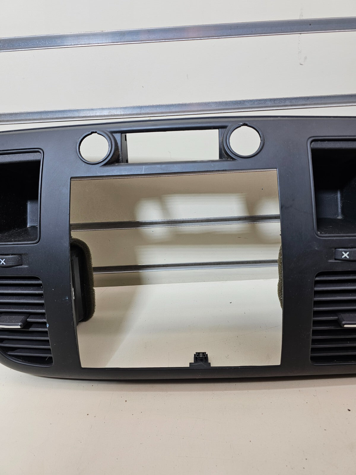 🔥07-14 Silverado SIERRA Center Dash Radio Bezel AC Climate Trim Panel BLACK B6