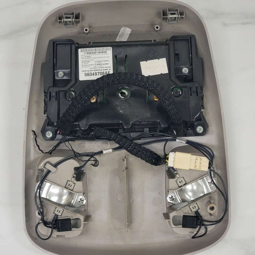 🔥02-05 Dodge RAM Overhead Console DOME Lt Roof Digital Compass No Bulb GRAY 05