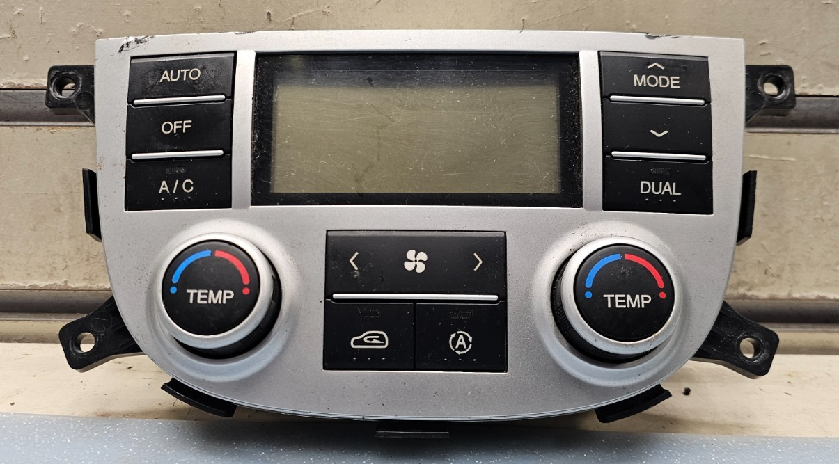 🔥07-09 Santa Fe Dash AC HVAC A/C Heater Climate Temperature Control Unit Silver