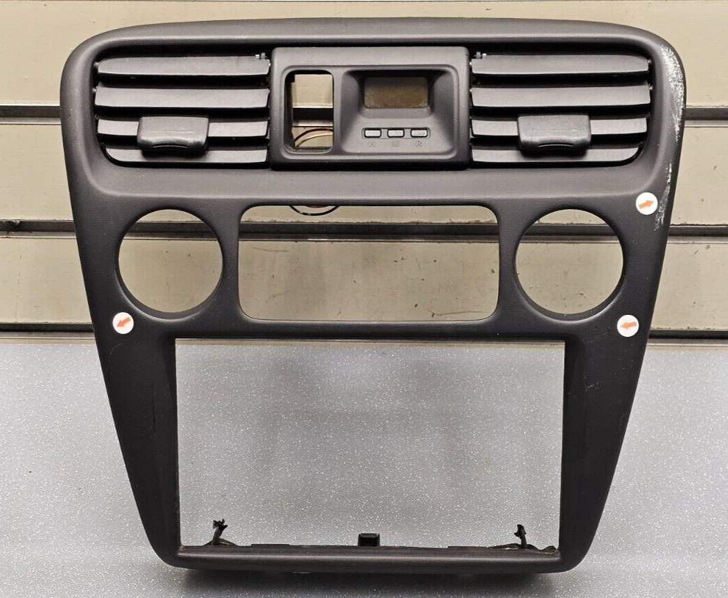 98-02 HONDA ACCORD FRONT CENTER DASH RADIO STEREO CLIMATE BEZEL TRIM PANEL BLACK