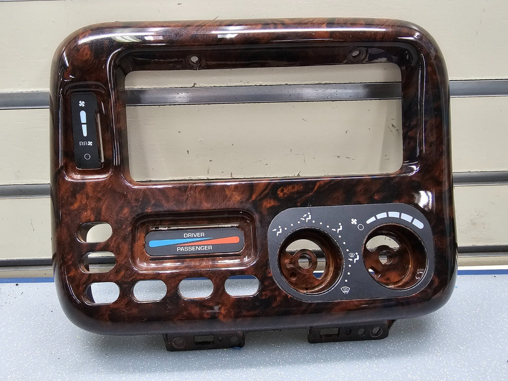 🔥96-00 Dodge Caravan Voyager A/C Heater Climate Temp Control Bezel WOODGRAIN