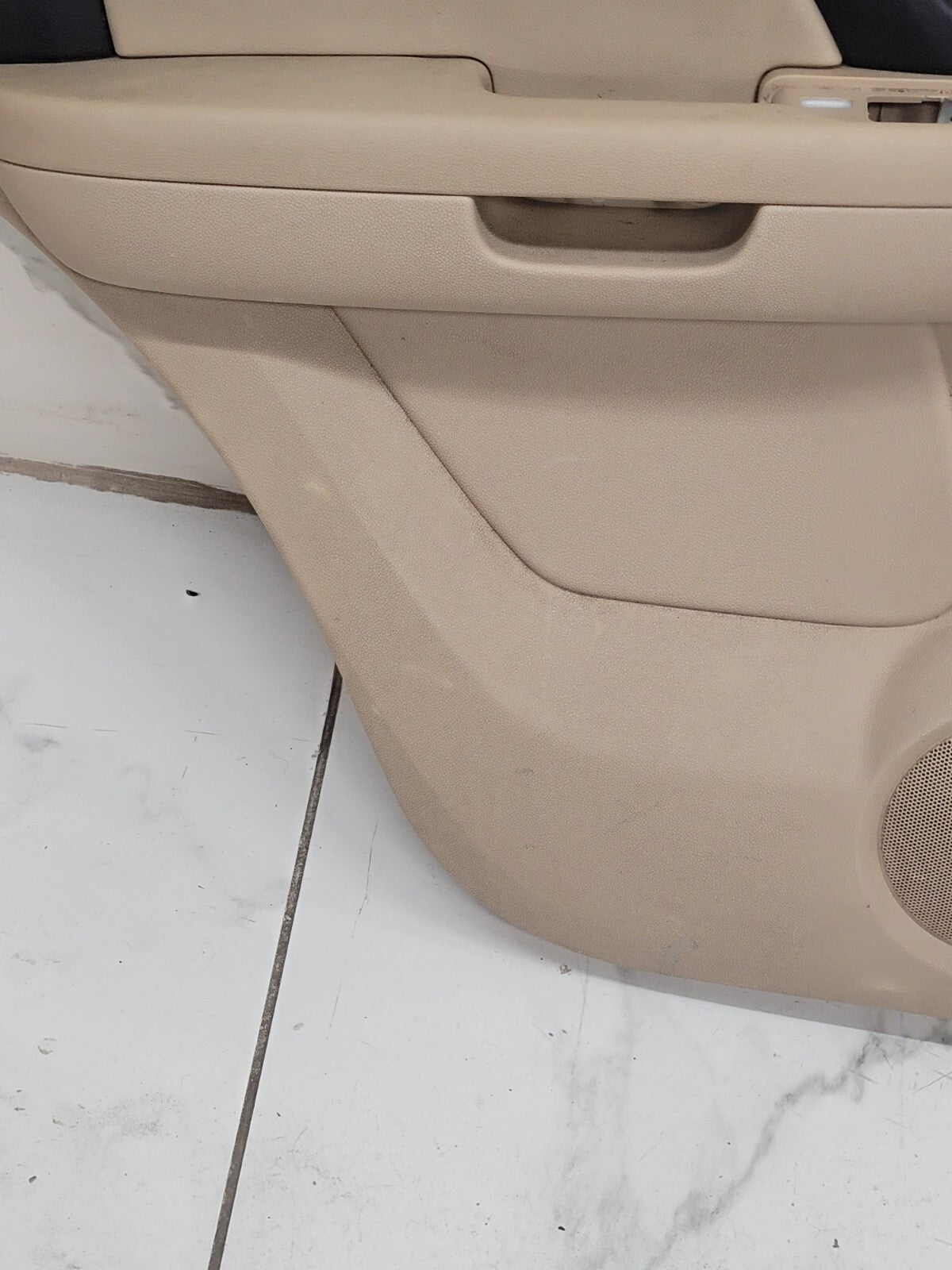 🔥2007-2014 Escalade SWB front  left Rear Interior Door Trim Panel Tan/black
