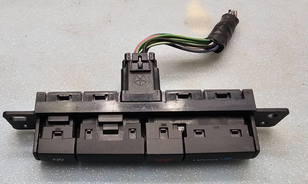 🔥12-20 Caravan Town Country Dash Hazard Warning Light Lamp Control Switch Black