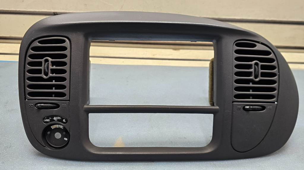 🔥97-03 Ford F-150 Dash Radio Stereo Climate BEZEL Trim Panel Line DK GRAY B1