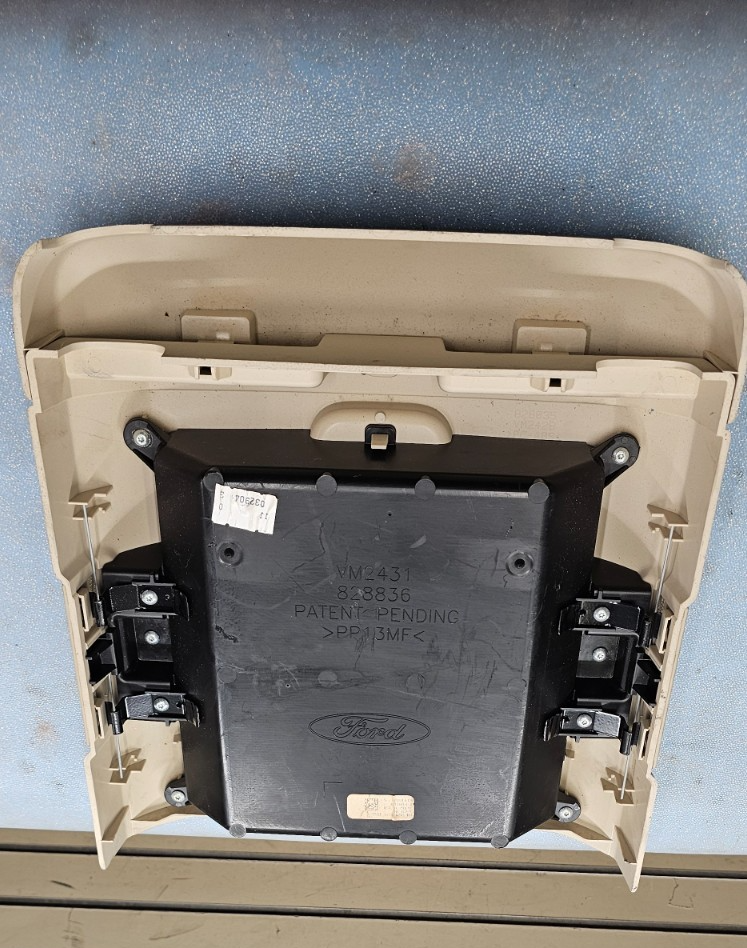 🔥04-08 Ford F150 Overhead Console SLIDING RAIL COMPARTMENT w/Storage TAN 09