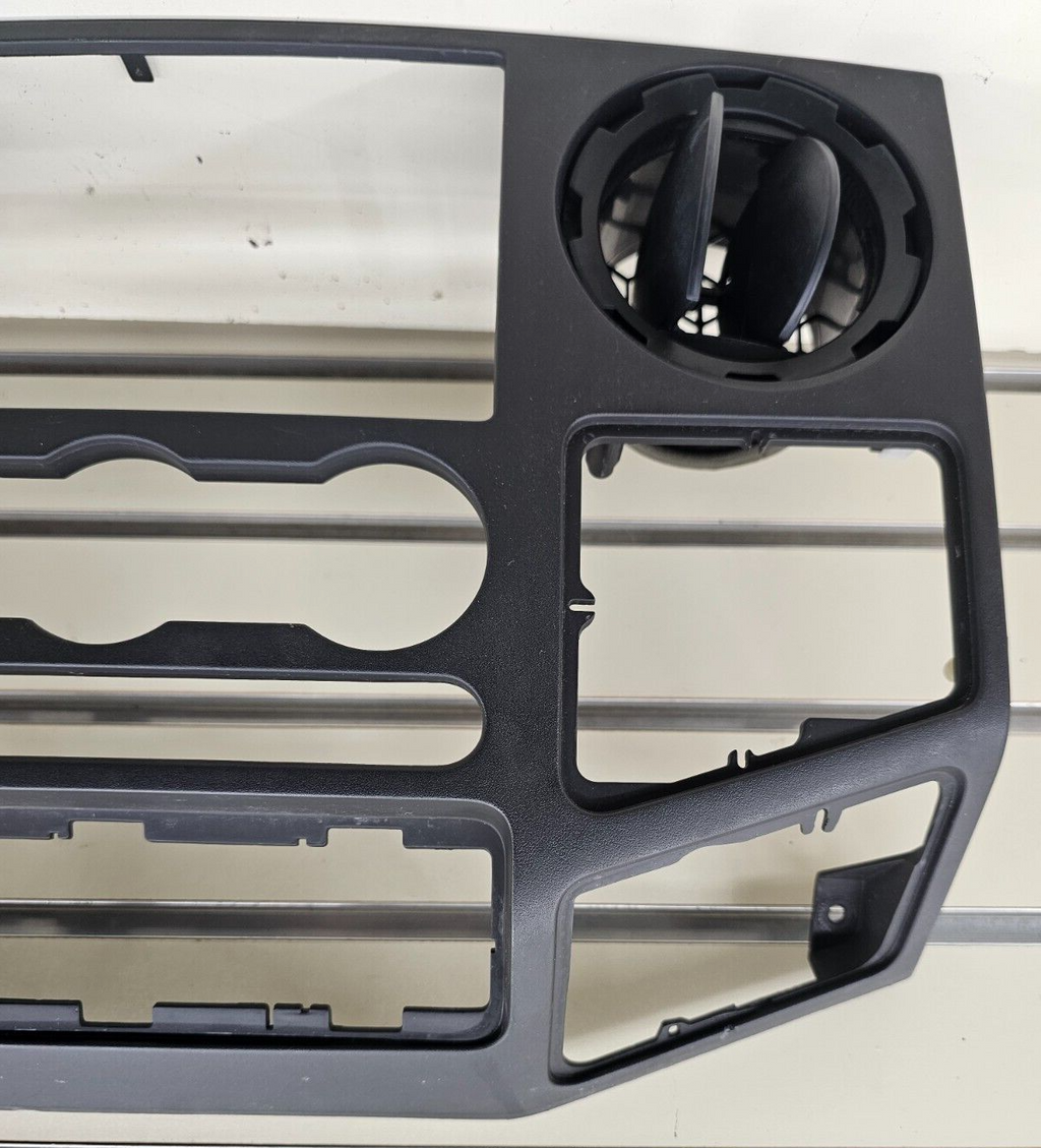 🔥08-10 Ford F250 Super Duty Dash Radio Bezel Trim Panel Climate Control Black