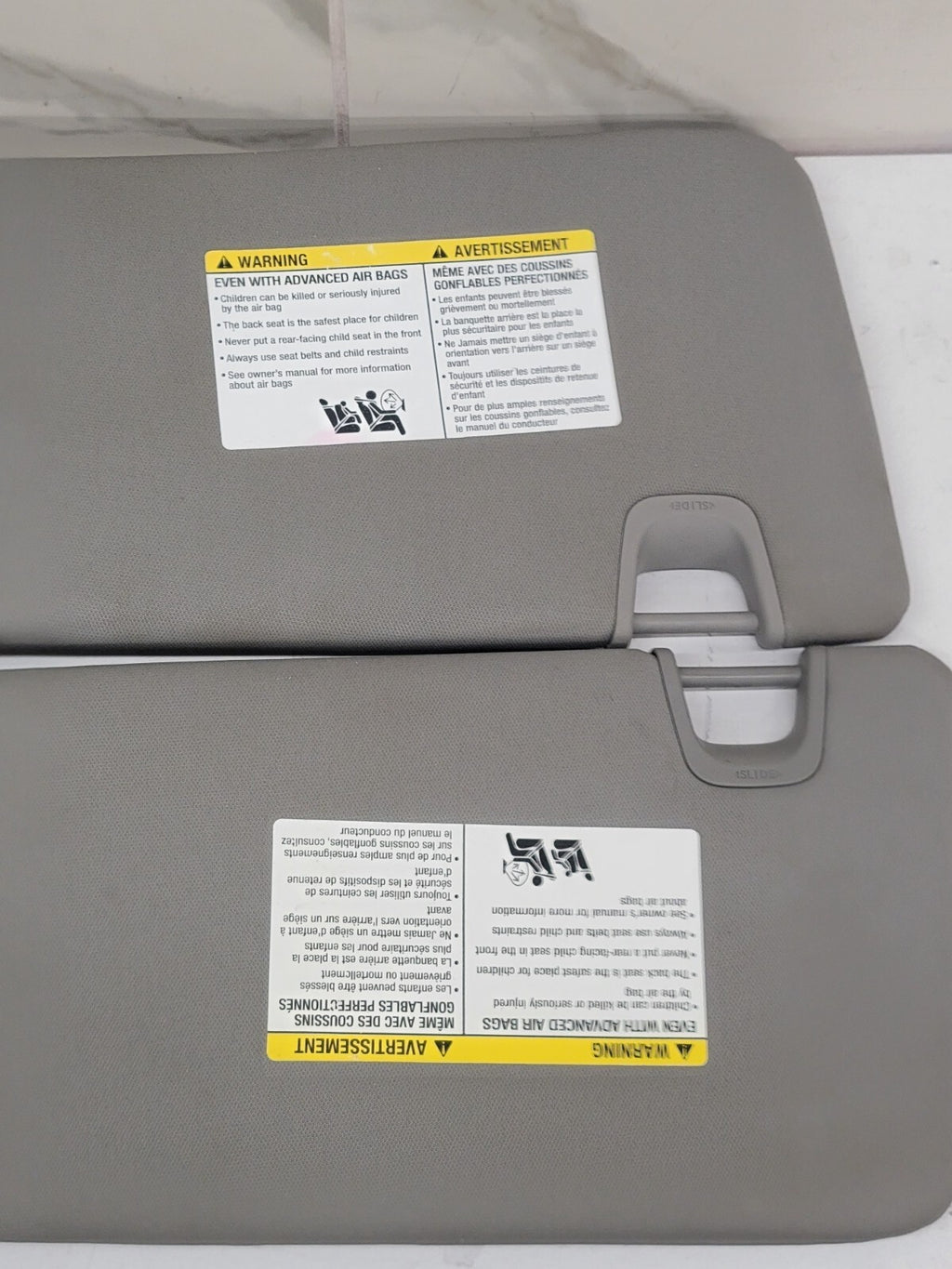 🔥2013-2018 Nissan Altima Sedan sun visor sunvisors SET  Gray