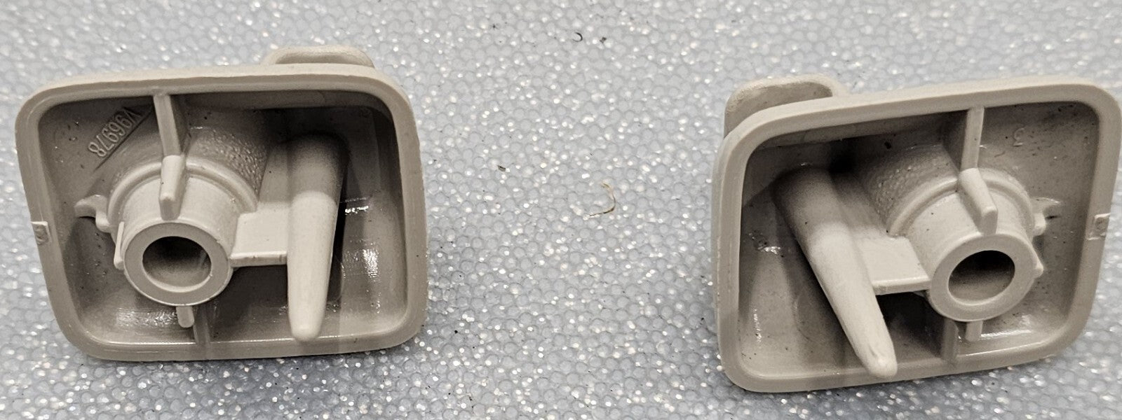 🔥94-01 Dodge RAM PICKUP TRUCK Left Right SUN VISOR Holding CLIPS SET PAIR GRAY