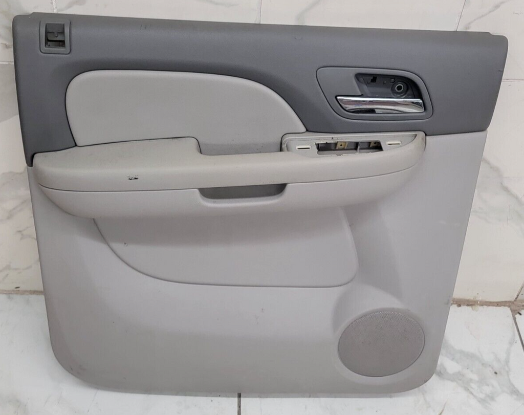 🔥2007-2009 CHEVY SILVERADO 1500 Rear Driver INTERIOR DOOR TRIM PANEL GRAY