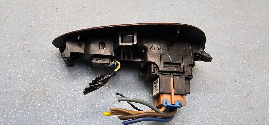 🔥04-07 Chevy Malibu Front Right Passenger Power Window Door Switch Lock Wood