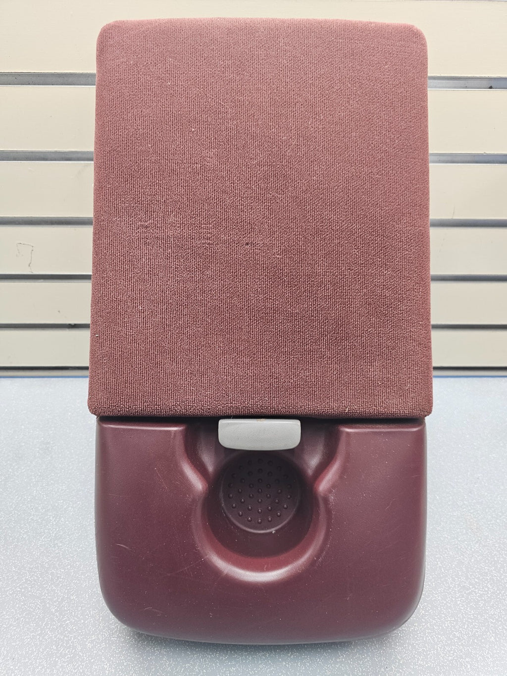97-03Ford F150 Center Console JUMP SEAT Armrest Cloth/Leather cup holder Red JS6