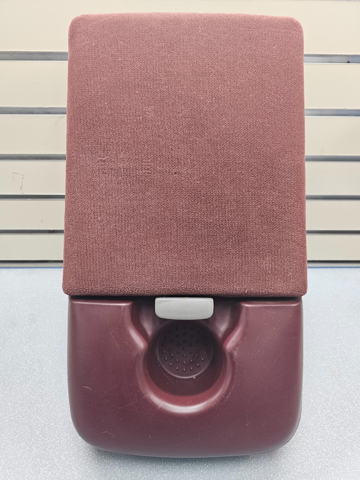 97-03Ford F150 Center Console JUMP SEAT Armrest Cloth/Leather cup holder Red JS6