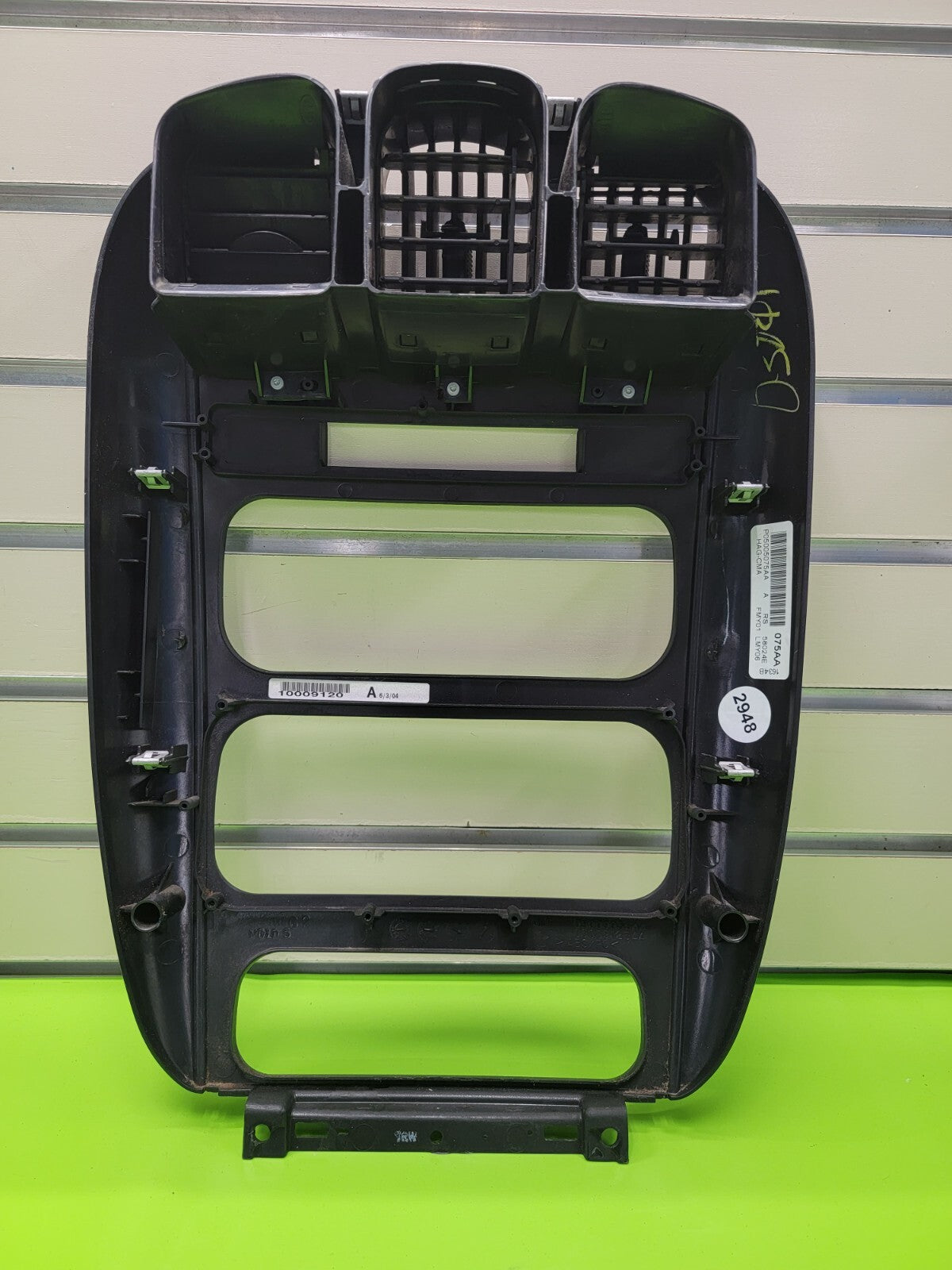 🔥01-07 Dodge Caravan Town & Country dash radio climate TRIM bezel carbon fiber