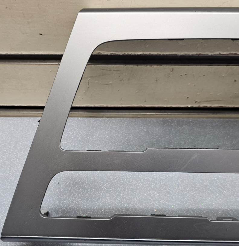 🔥15-17 Hyundai Sonata AC Climate Control Clock Trim Bezel Silver OEM