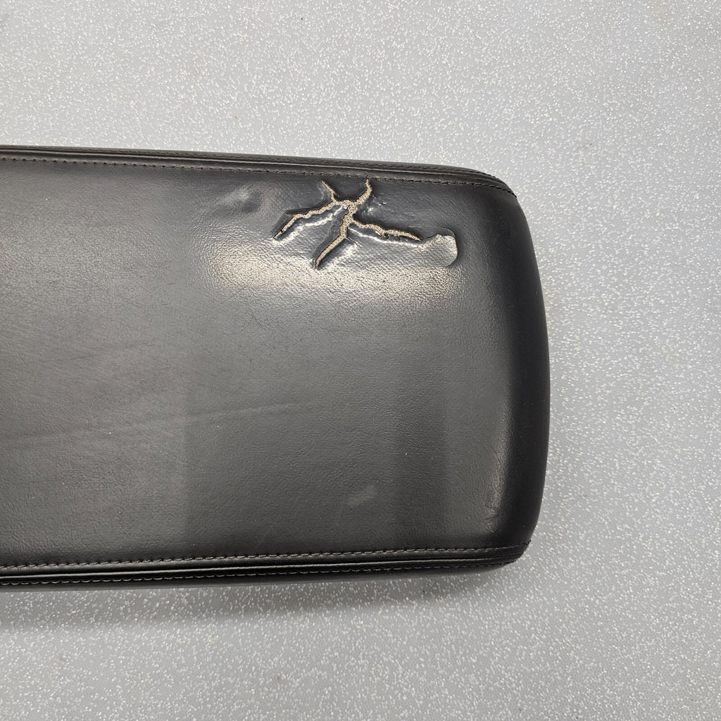 🔥08-10 Dodge Charger Center Console Arm Rest Lid Leather Assembly Cover BLACK