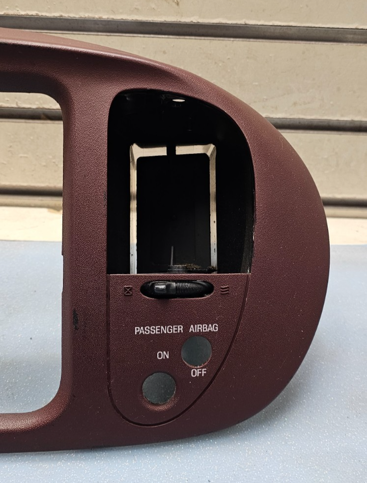 🔥97-03 FORD F150 Expedition Dash Climate Control Radio Bezel Panel Red OEM
