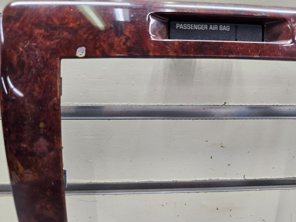 06-13 Chevy Impala Center Dash AM FM Radio Stereo Trim Panel Bezel Woodgrain OEM