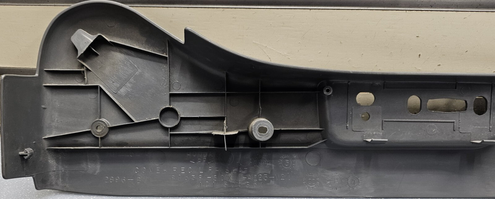 🔥2003-2008 HONDA PILOT GRAY DRIVER RECLINE POWER SEAT COVER TRIM PANEL OEM