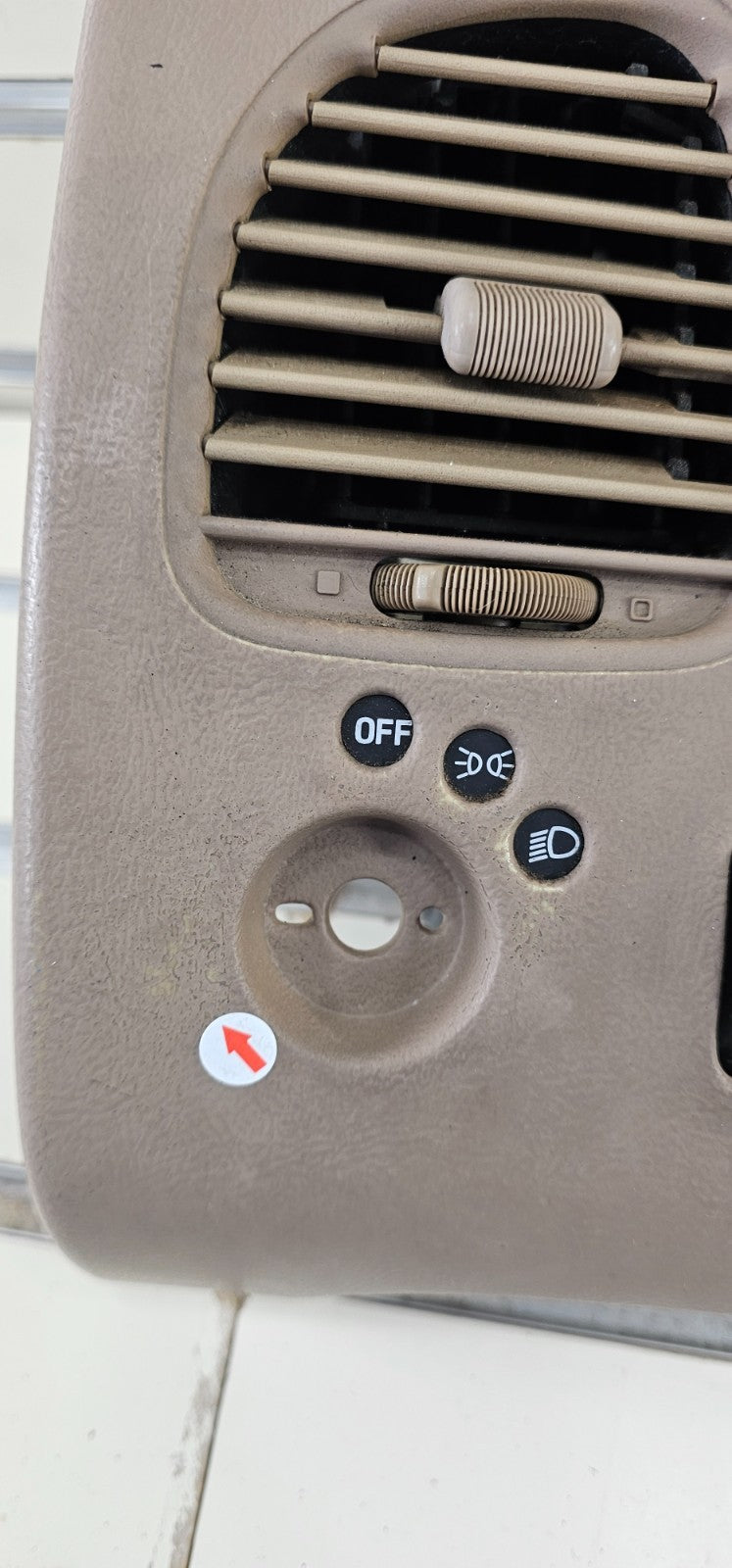 🔥95-06 RANGER EXPLORER Dash INSTRUMENT Cluster BEZEL Speedometer Trim TAN C15