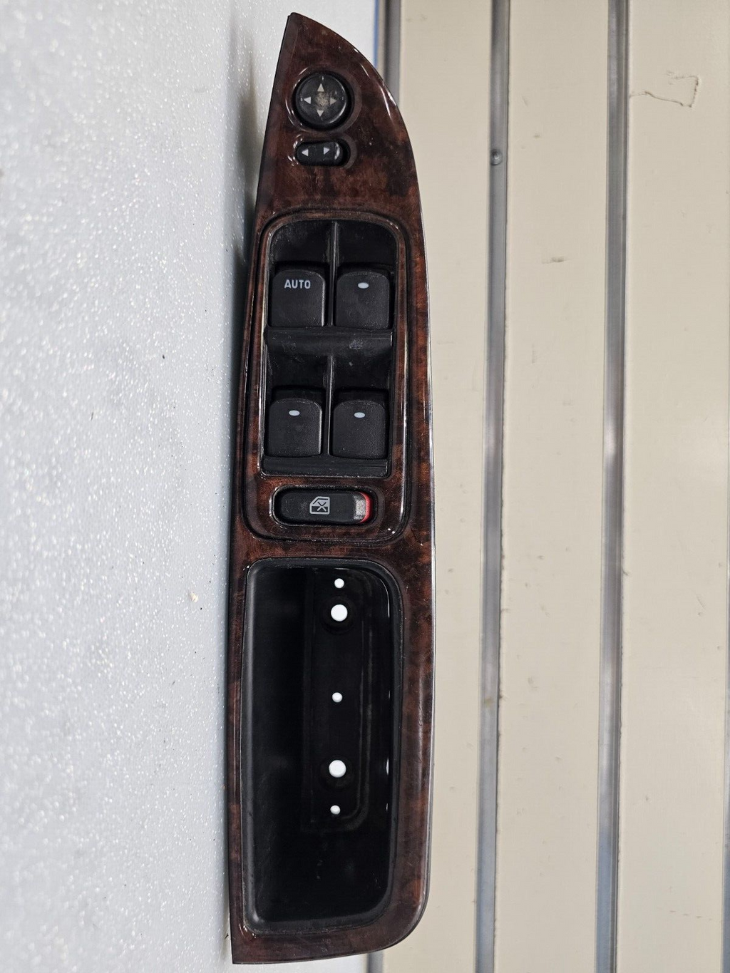 🔥10-12 Chevy Malibu Left Driver Master Power Window Mirror Switch Assembly Wood