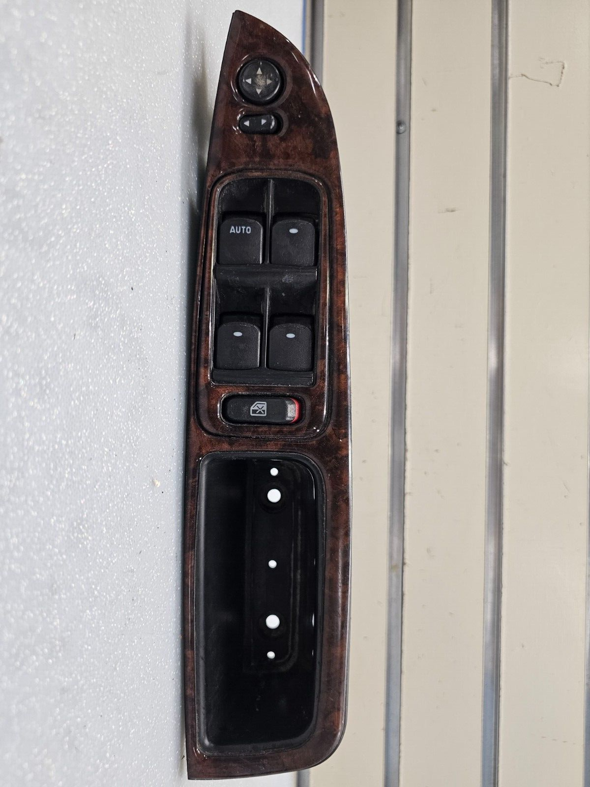 🔥10-12 Chevy Malibu Left Driver Master Power Window Mirror Switch Assembly Wood