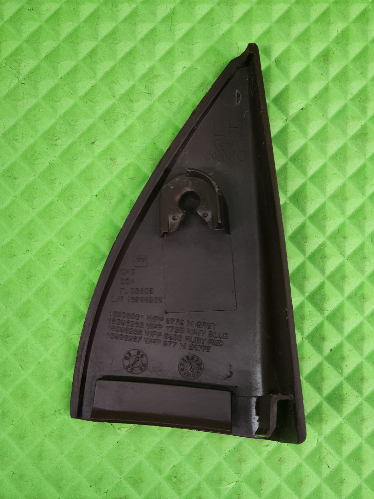 🔥1995-1998 Chevrolet Tahoe Suburban Door Panel Mirror Cover Trim LEFT DARK GRAY