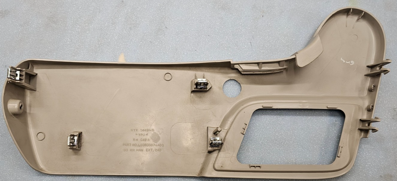 🔥07-14 Silverado Sierra Front Right Passenger Seat Switch Trim Cover Panel Gray
