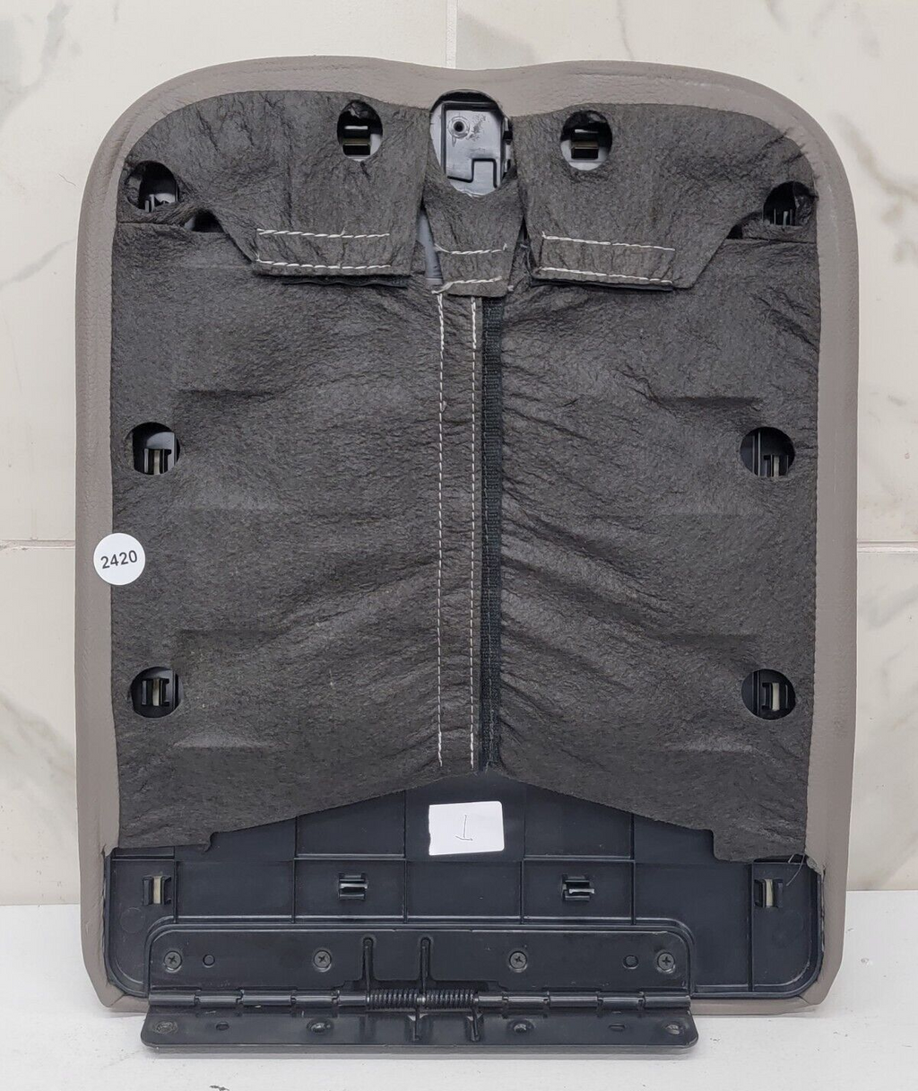 🔥02-08 Dodge RAM Center Console Jump Seat ARMREST Cover Lid Leather Tan JS7