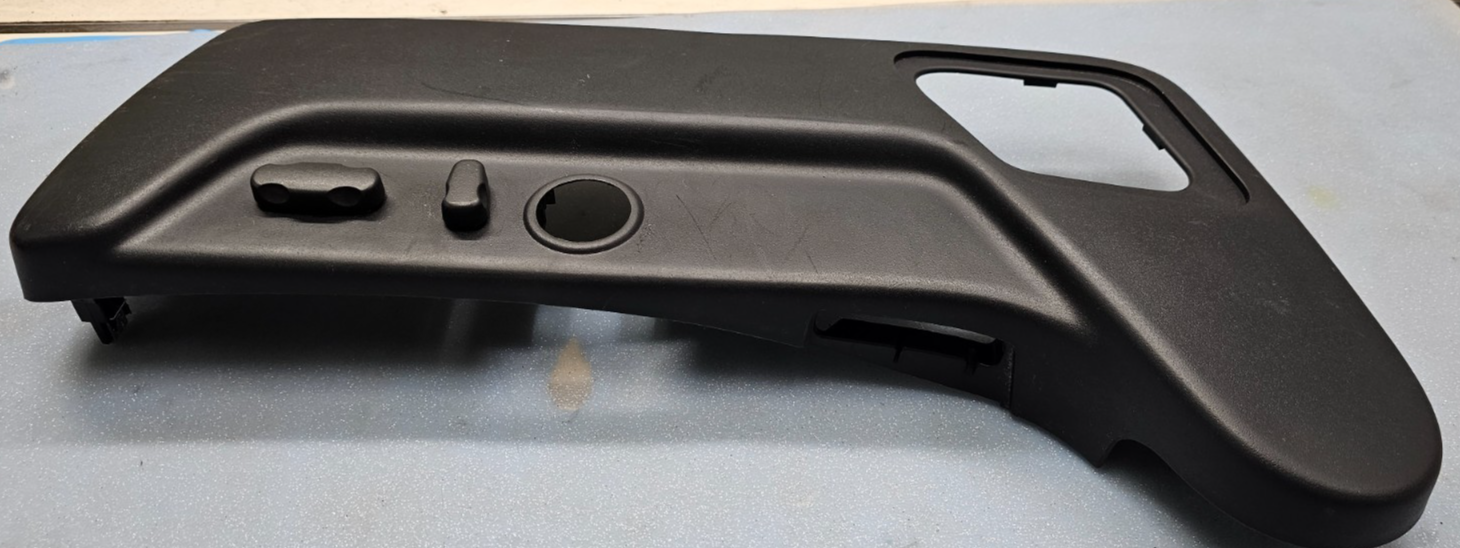 🔥07-14 Chevy Tahoe Escalade Driver Right Passenger Seat Switch Valance BLACK