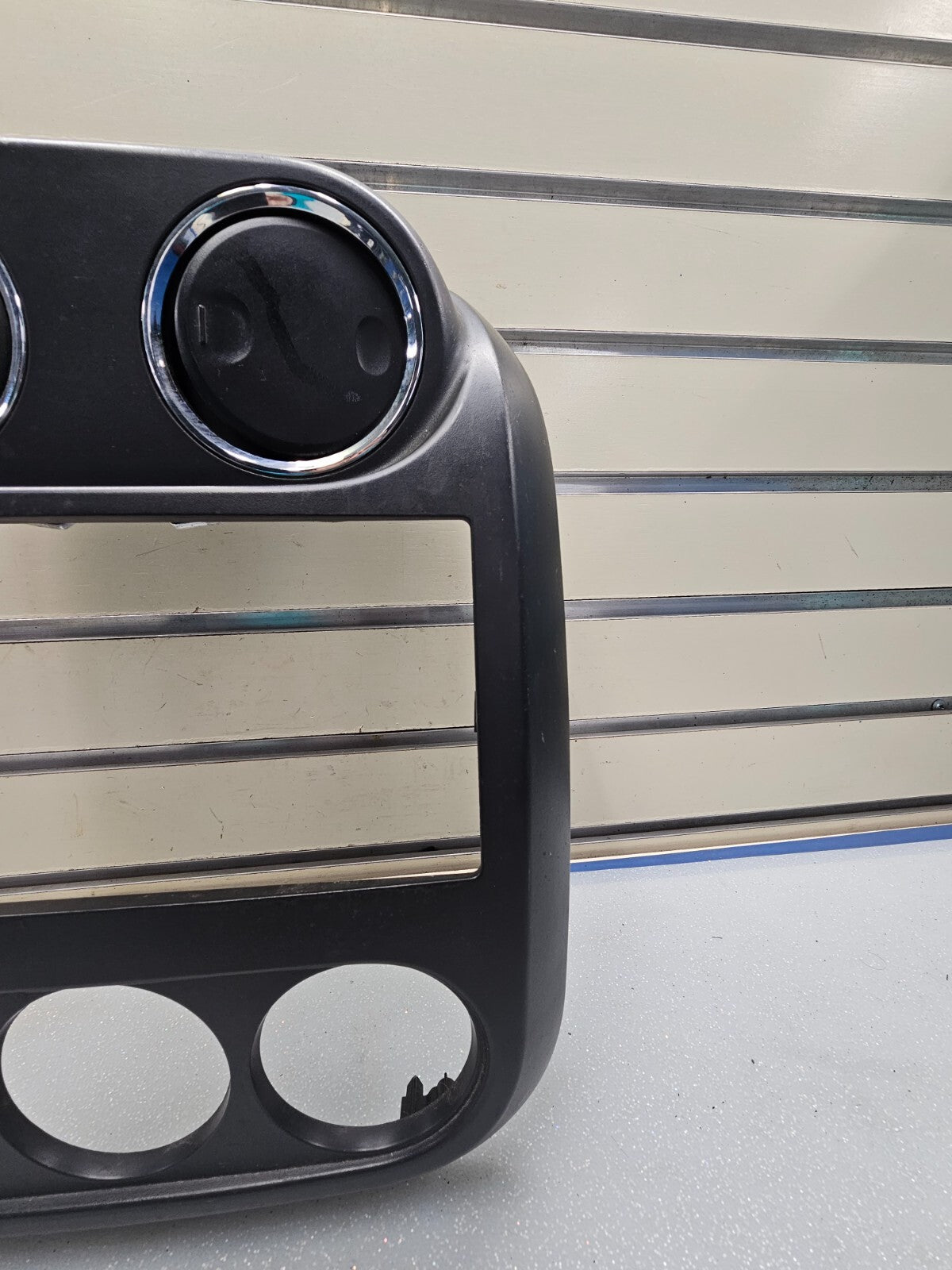 🔥10-16 Jeep Compass Patriot Center Radio Climate Dash Trim Bezel Vents BLACK