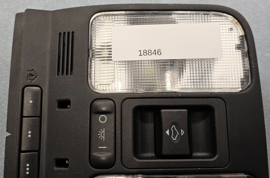 🔥04-08 TL FRONT OVERHEAD CONSOLE SUNROOF DOME MAP LIGHT TRIM CEILING BLACK