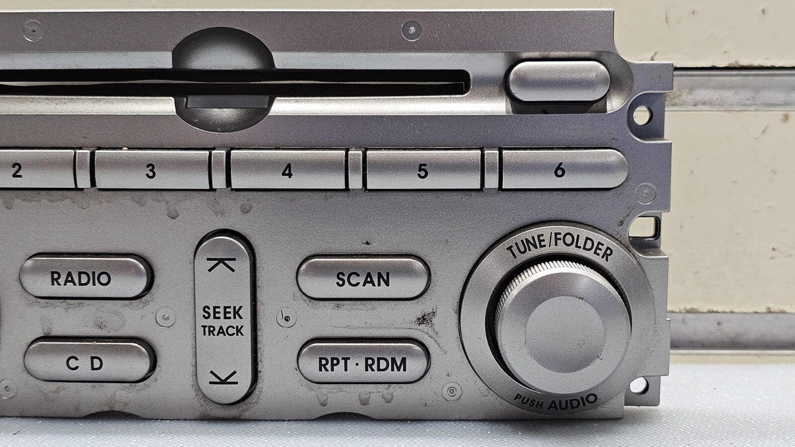 🔥08-12 Galant Dash AM FM Radio Audio Stereo Display Trim Panel Faceplate SILVER