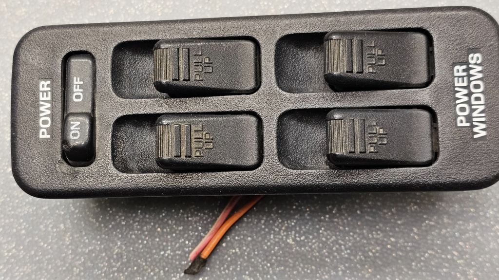 87-94 Mazda 323 Front Left Driver Master Power Window Door Switch Assembly Black