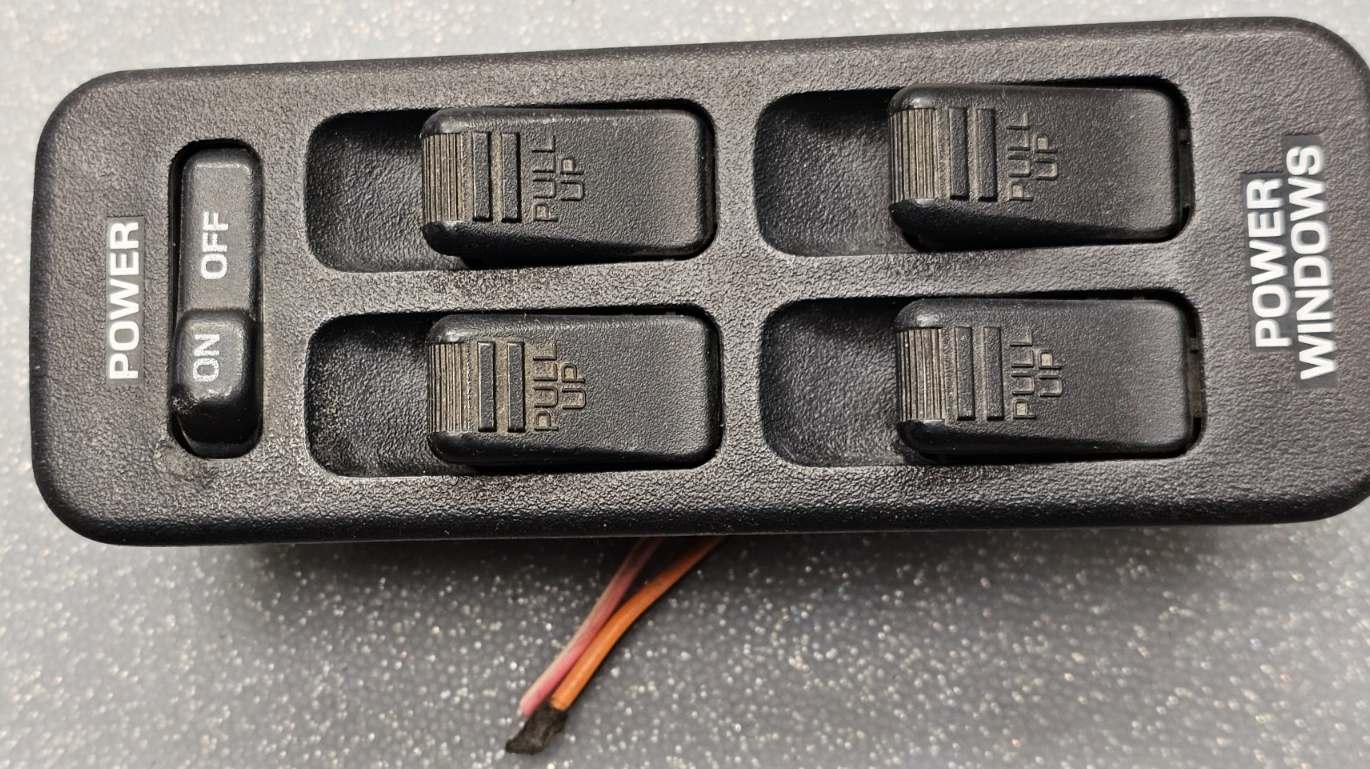 87-94 Mazda 323 Front Left Driver Master Power Window Door Switch Assembly Black