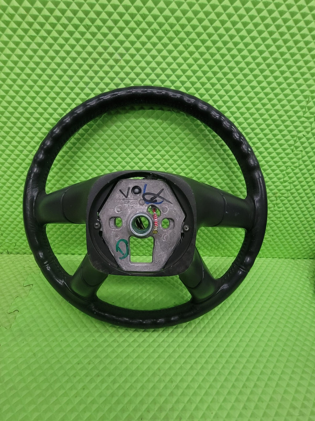 🔥03-07 H2 Black Leather Driver Column Steering Wheel Radio Volume Controls OEM