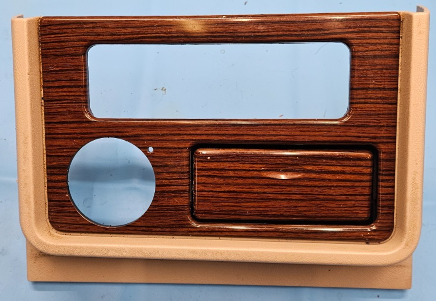 🔥03-06 Escalade Dash AM FM Radio Bezel Trim Instrument Panel Assembly Wood/Tan